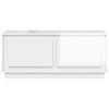 vidaXL Mesa de centro 102x50x44 cm derivados madeira branco brilhante