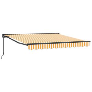 vidaXL Estrutura de Toldo Amarelo e Branco 300 x 250 cm