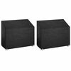 vidaXL Capas p/ banco jardim 2 pcs 8 ilh&oacute;s 160x70x70/88 cm polietileno