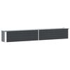vidaXL Canteiro elevado jardim a&ccedil;o galvanizado 320x40x45 cm antracite