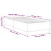 vidaXL Cama Box Azul 100 x 200 cm Veludo