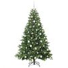 vidaXL &Aacute;rvore de Natal Artificial com 300 LEDs Verde 180 cm PE e PVC