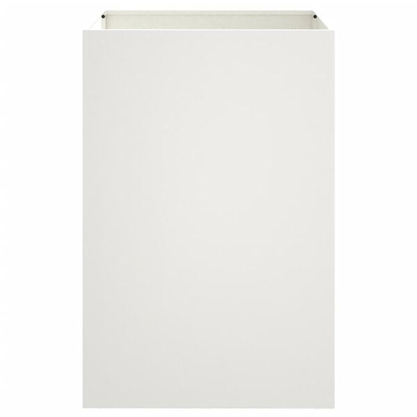 vidaXL Vaso/floreira 52x48x75 cm a&ccedil;o branco