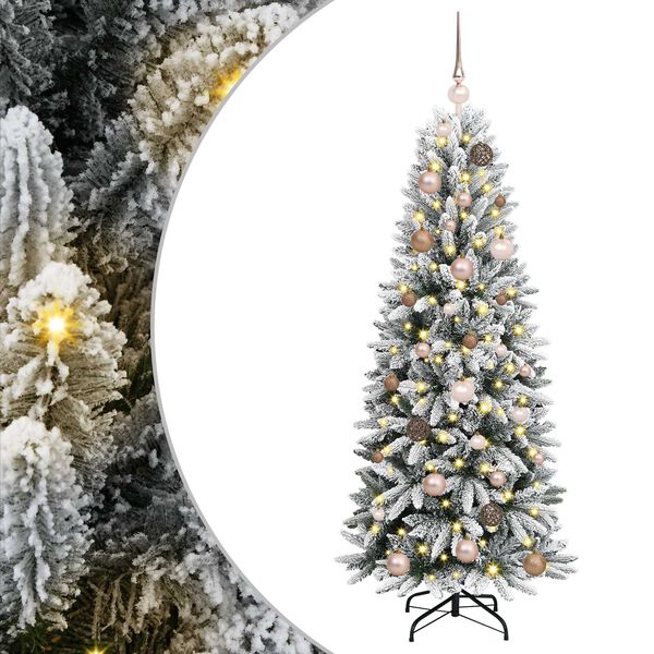 vidaXL &Aacute;rvore de Natal Artificial com 150 LEDs Branco 150 cm