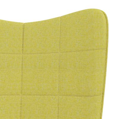 vidaXL Cadeira de baloiço tecido verde