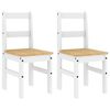 vidaXL Cadeiras de jantar 2 pcs PANAMA 40x46x90 cm pinho maci&ccedil;o branco