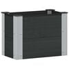 vidaXL Canteiro de jardim elevado Preto 50 x 30 x 36 cm alu.