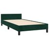 vidaXL Estrutura de cama sem colch&atilde;o 80x200 cm veludo verde-escuro