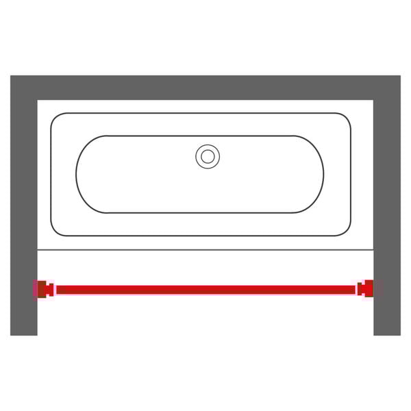 Sealskin Varão telescópico de chuveiro 255 cm branco