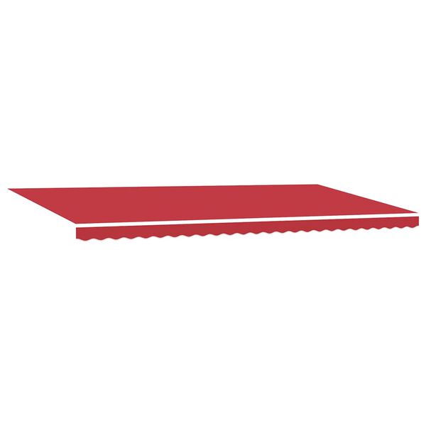 vidaXL Toldo Retr&aacute;til Manual Vermelho 600 &times; 350 cm Poli&eacute;ster e A&ccedil;o
