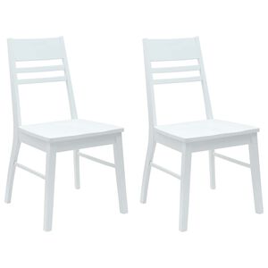 vidaXL Cadeiras de Jantar 2 pcs Branco 43 x 54 x 89 cm