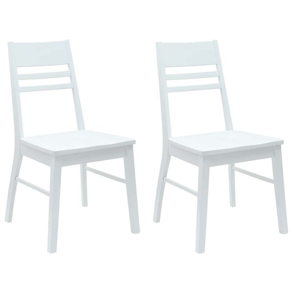 vidaXL Cadeiras de Jantar 2 pcs Branco 43 x 54 x 89 cm