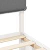 vidaXL Estrutura de Cama com Cabeceira Estofada Cinzento-claro