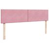 moldura de cama otomana vidaXL com colchão rosa 200x200cm Veludo