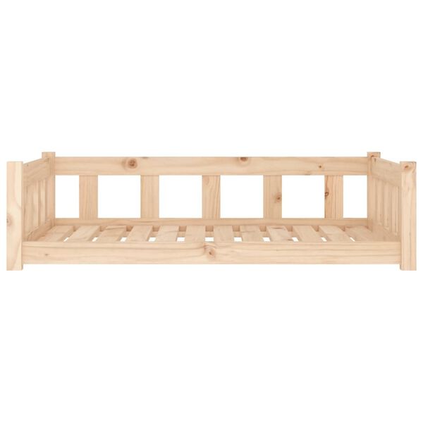 vidaXL Cama para c&atilde;es 105,5x75,5x28 cm Madeira maci&ccedil;a de pinho