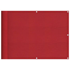 vidaXL Tela de varanda 75x800 cm 100% poli&eacute;ster oxford vermelho