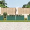 vidaXL Canteiro jardim elevado 320x40x77 cm aço galvanizado verde