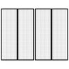 vidaXL Cortinas de porta anti-insetos magn&eacute;ticas 2 pcs 220x130cm preto