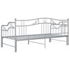vidaXL Estrutura sofá-cama de puxar 90x200 cm metal cinzento