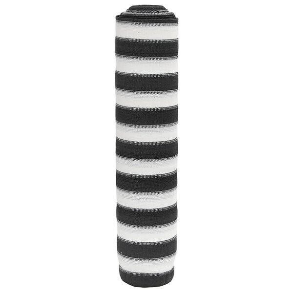 vidaXL Rede de privacidade PEAD 75 g/m&sup2; 1,5x10 m antracite e branco