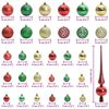 vidaXL Conjunto de Bolas de Natal 61 pcs Multicolor Pl&aacute;stico