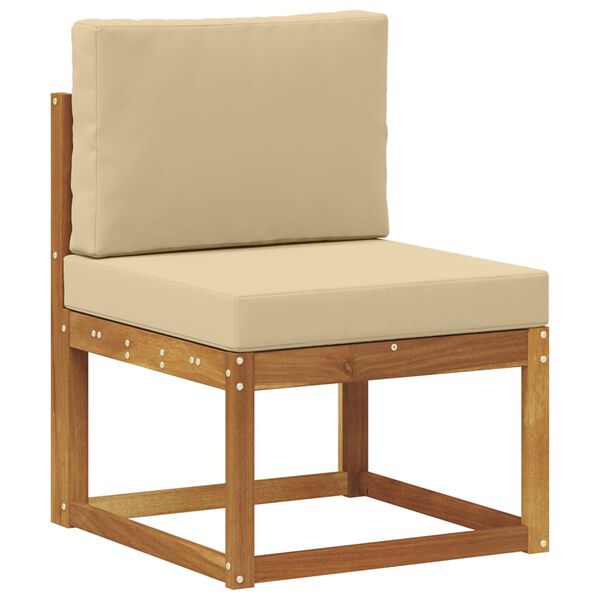 vidaXL Conjunto de Sof&aacute;s para Exterior 4 pcs Natural e Bege