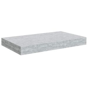 vidaXL Prateleira de parede suspensa 40x23,5x3,8 cm MDF cinzento-cimento
