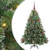 vidaXL &Aacute;rvore de Natal Artificial com 150 LEDs Verde 150 cm PE e PVC