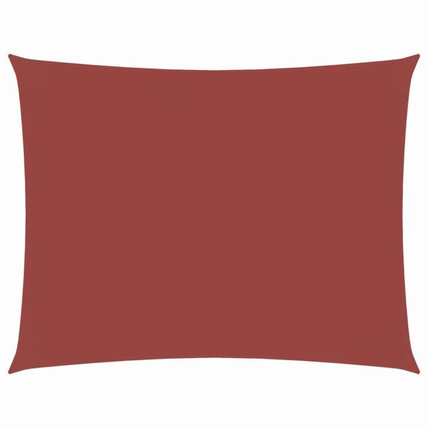 vidaXL Guarda-Sol tecido Oxford retangular 4x6 m terracotta