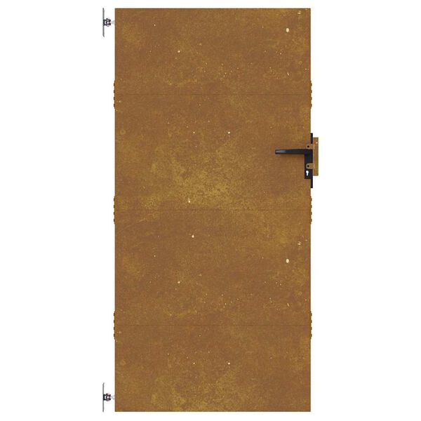 vidaXL Port&atilde;o de jardim 85x200 cm a&ccedil;o corten