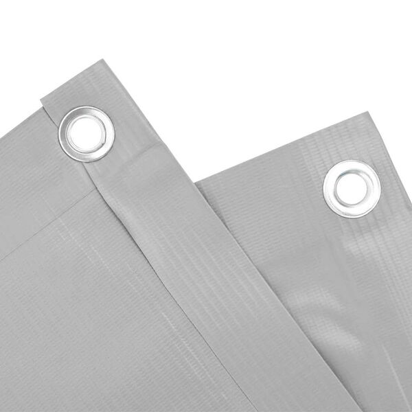 vidaXL Tela de privacidade para varanda 600x90 cm PVC cinzento