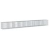 vidaXL Cesto gabi&atilde;o com cobertura 900x100x100 cm ferro galvanizado