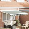 vidaXL Toldo Verde e Branco 300 x 250 x 165 cm Poli&eacute;ster e Alum&iacute;nio