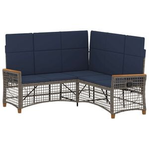 vidaXL Conjunto de Sof&aacute; Reclinado para Jardim 5-N&uacute;mero de lugares