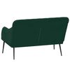 vidaXL Banco 110x76x80 cm veludo verde-escuro