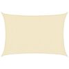 vidaXL Para-sol estilo vela 160 g/m&sup2; 2,5x4 m PEAD cor creme