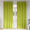 vidaXL Cortinas Blackout com Argolas 2 pcs Verde 245 x 140 cm