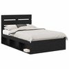 vidaXL Estrutura da Cama Preto 120 x 200 cm Madeira de Pinheiro S&oacute;lida