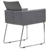 vidaXL Cadeiras de jantar 2 pcs tecido cinzento-claro