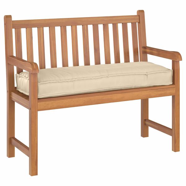 vidaXL Almofada Bege 120 x 40 x 8 cm Tecido Oxford