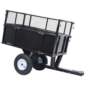 vidaXL Reboque oscilante para cortador de relva 150 kg de carga