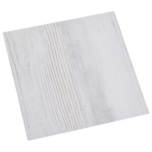 vidaXL Pranchas de Piso Branco e Cinzento-Claro 5,11 m&sup2; 55 unid. PVC