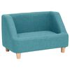 vidaXL Sof&aacute; para c&atilde;es 60x37x39 cm linho turquesa