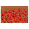 vidaXL Tapete de porta 45x75 cm fibra de coco tufada natural