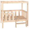 vidaXL Cama para cães 95,5x73,5x90 cm madeira de pinho maciça