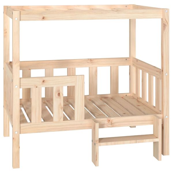 vidaXL Cama para cães 95,5x73,5x90 cm madeira de pinho maciça