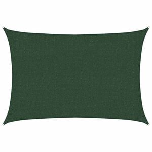 vidaXL Para-sol estilo vela 160 g/m&sup2; 2x2,5 m PEAD verde-escuro