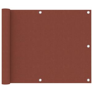 vidaXL Tela de varanda 75x500 cm tecido Oxford terracota