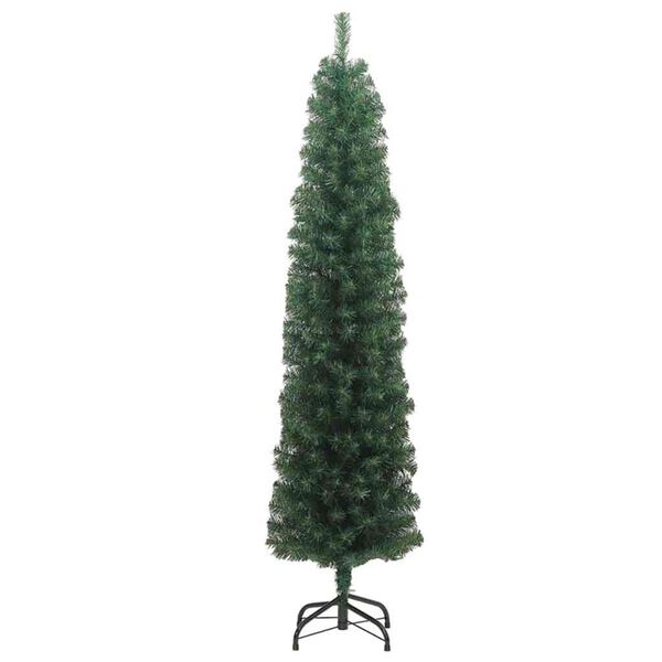 vidaXL &Aacute;rvore de Natal Artificial Verde 180 cm PVC e A&ccedil;o e Pl&aacute;stico