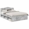 vidaXL Estrutura da Cama com cabeceira Concreto 140 x 200 cm